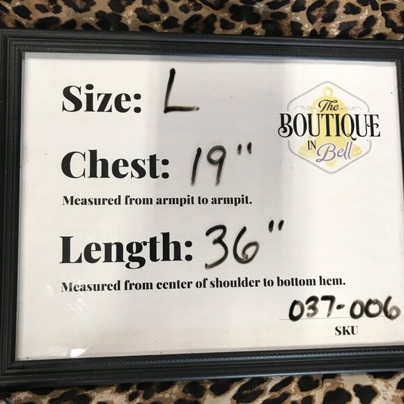 In Bloom L T-Back Chiffon Tank Top Animal Print Scoop Neck Sleeveless Tulip Back - Picture 9 of 11